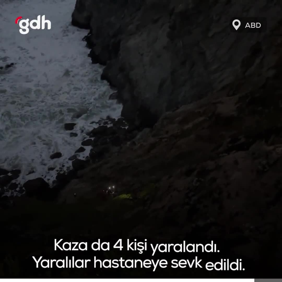 Tesla, Devil's Slide'ta uçurumdan düştü; dört kişi ağır yaralandı