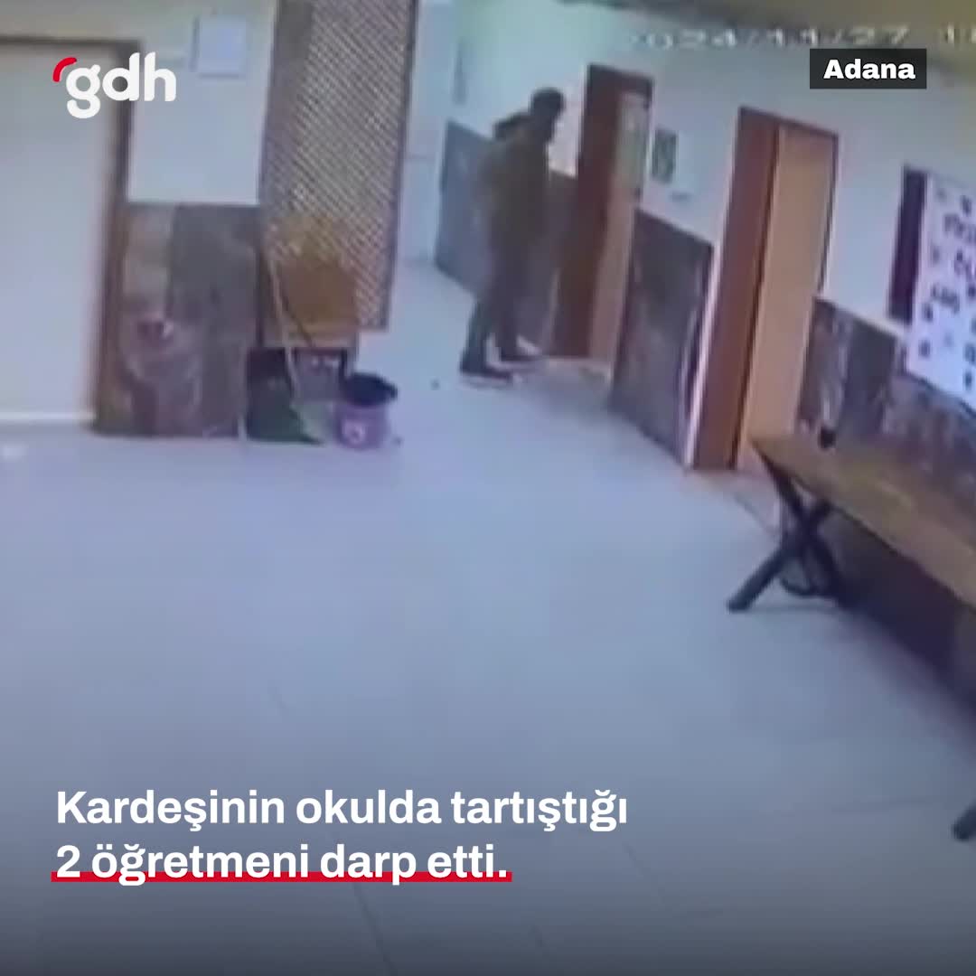 Adana'da öğretmenin ağabeyi, iki öğretmeni darp etti
