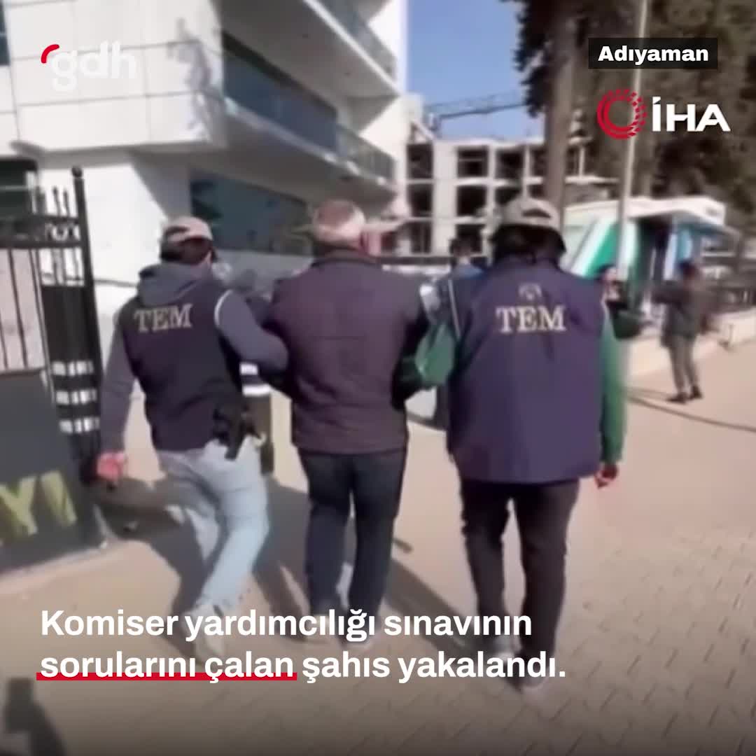 Adıyaman'da FETÖ operasyonunda, sınav soruları çalan tutuklandı