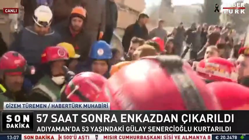 Adıyaman'da 53 yaşındaki Gülay 57 saat sonra kurtarıldı