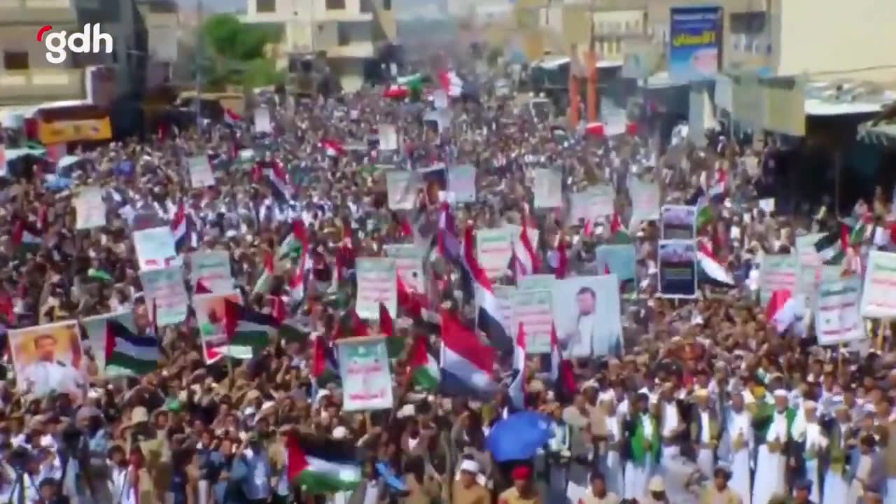 Yemen'den "Aksa Tufanı Cuması"na destek gösterisi
