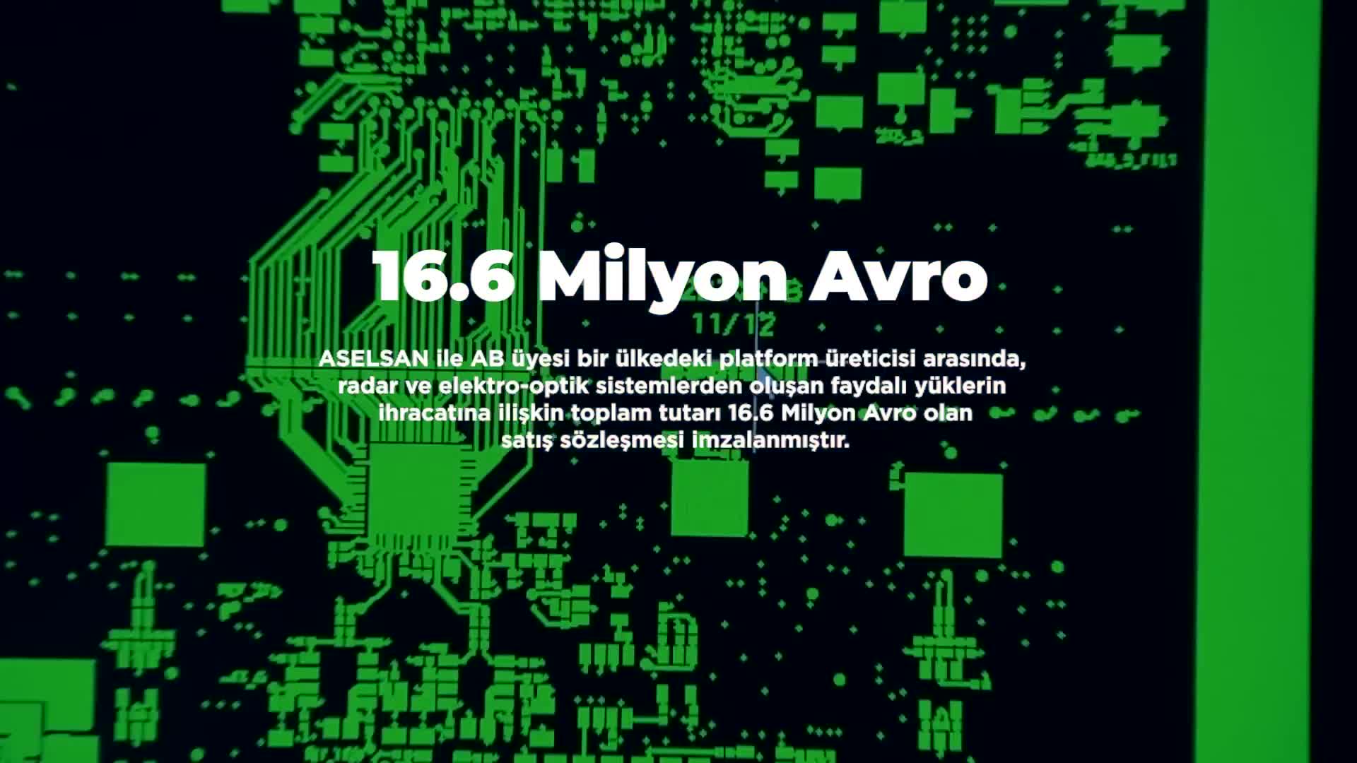 ASELSAN ve AB ülkesiyle 16.6 milyon avroluk sözleşme imzalandı