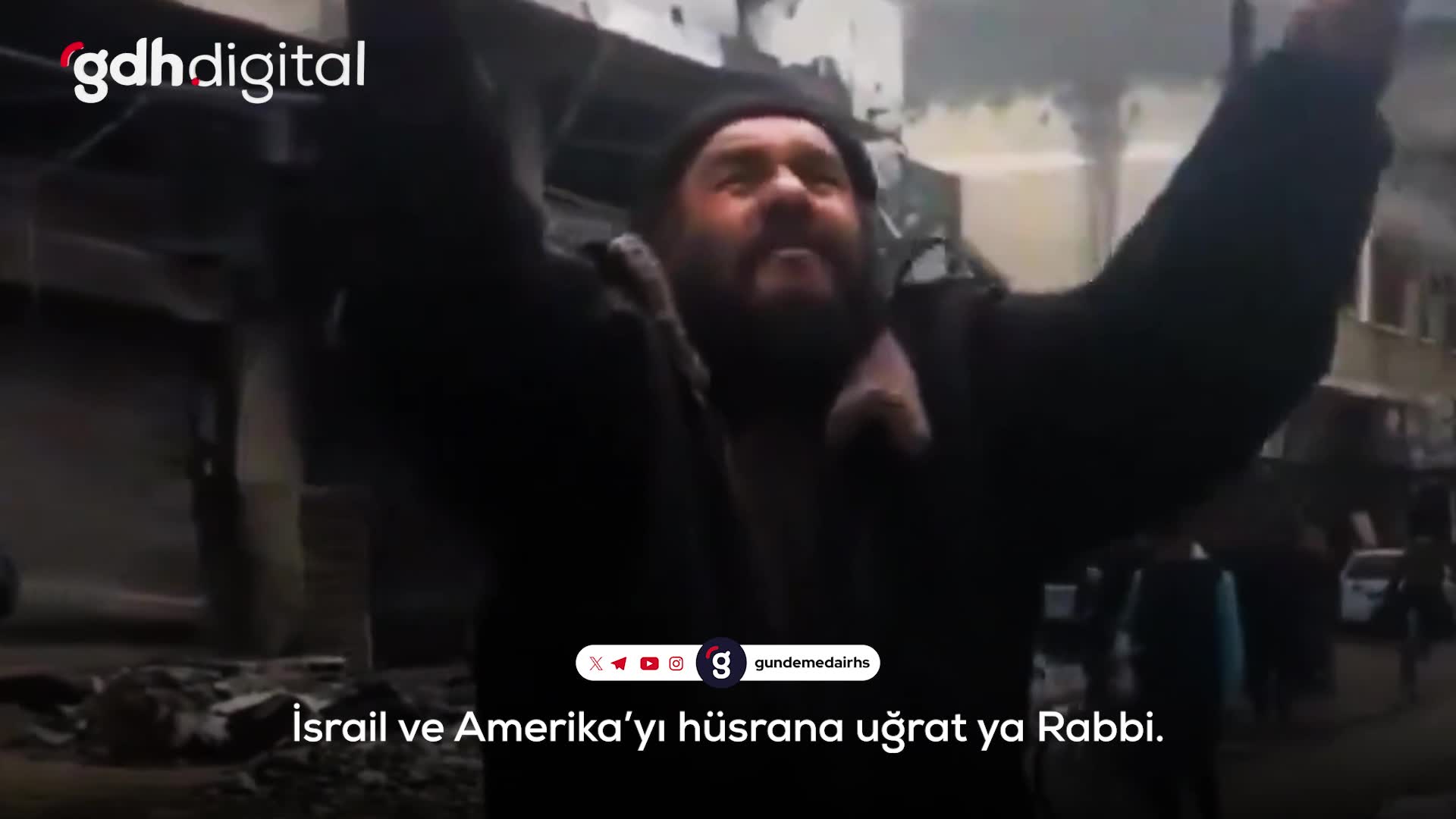 Gazze'deki bir vatandaşın soykırım karşısındaki duası