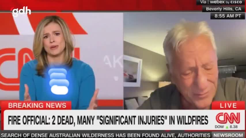James Woods, Los Angeles'taki evi yandığı için gözyaşlarına boğuldu