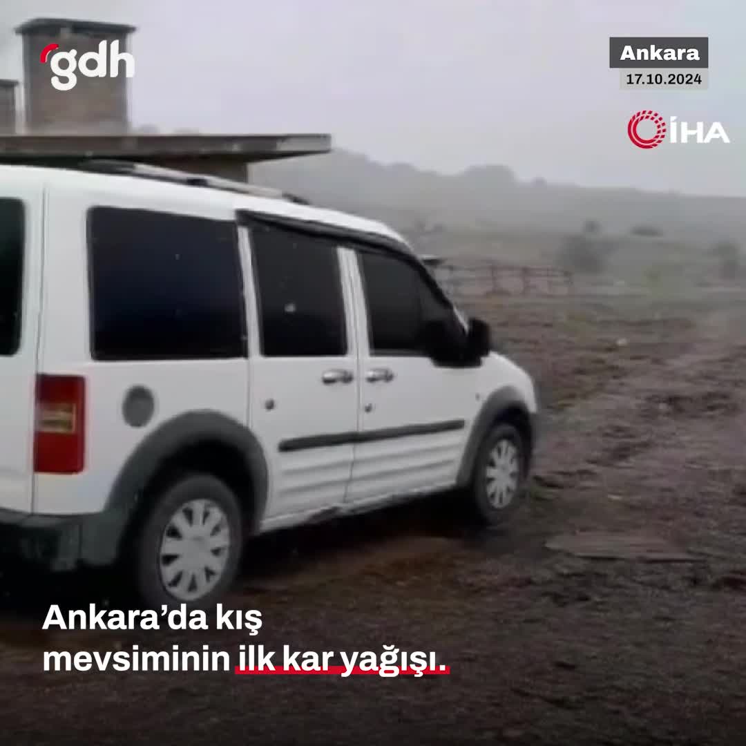 Ankara’da kışın ilk karı yağdı, sıcaklık ani düştü
