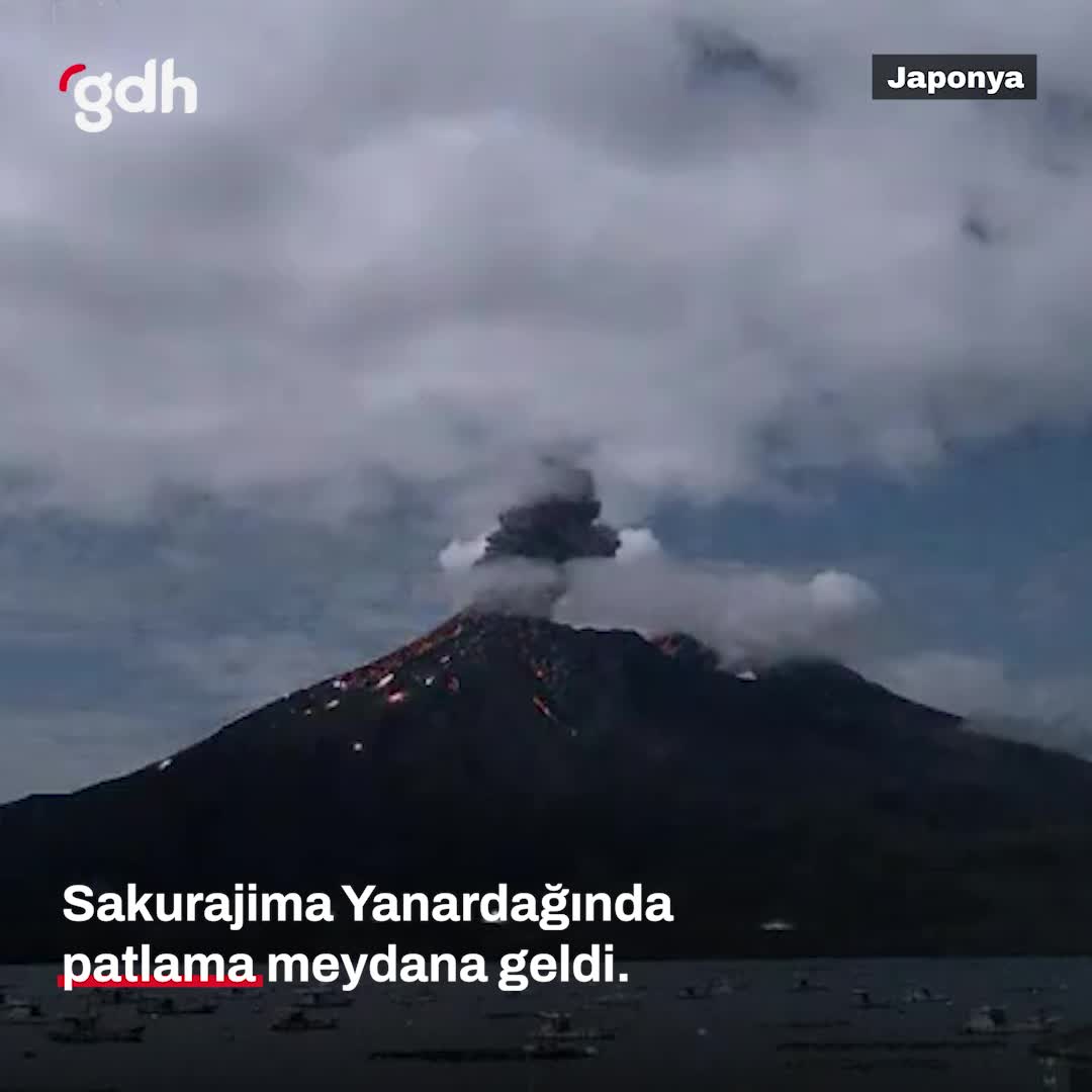 Sakurajima Yanardağı'nda patlama: Lav akıntıları tehlikeli!