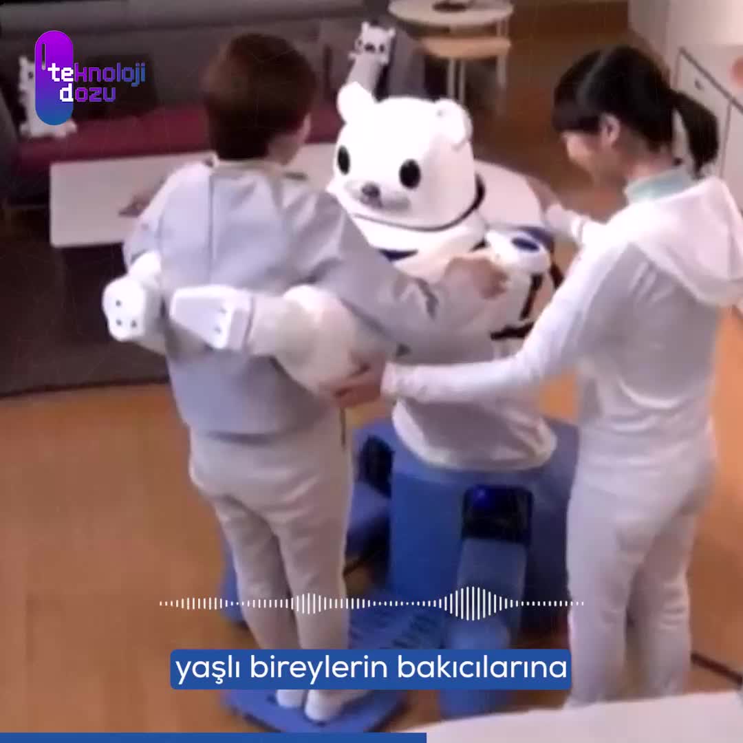 Robear: Yaşlı ve hasta bakımı için insansı robot