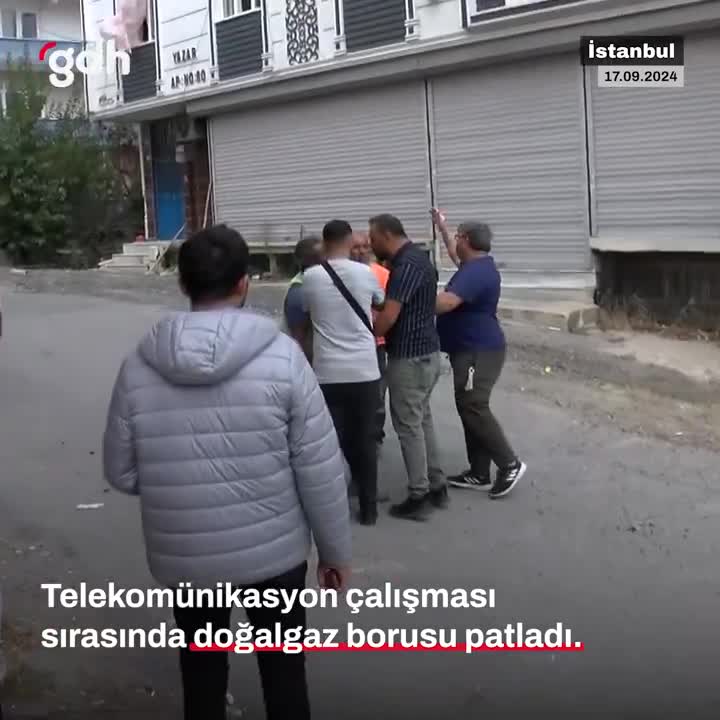 Başakşehir'de işçiler gaz borusunu patlattı, 3 yaralı var
