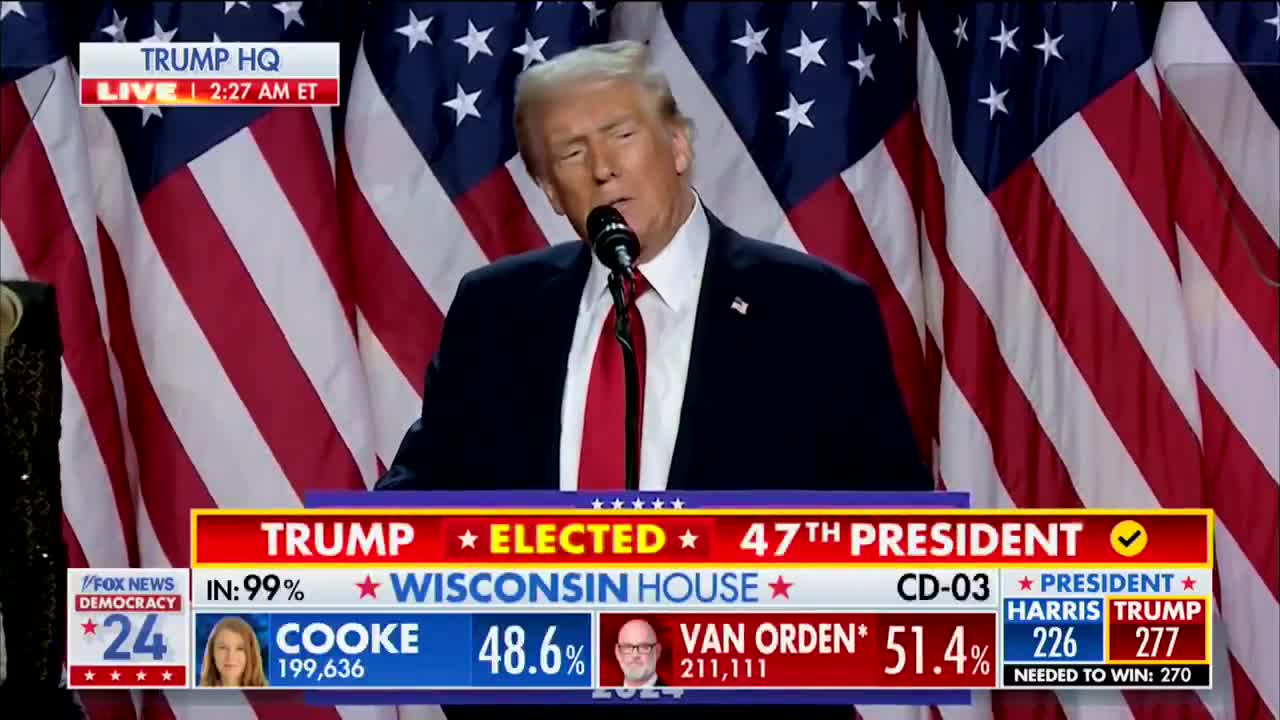 Trump: 47. başkan seçilmem için Amerikan halkına teşekkürler