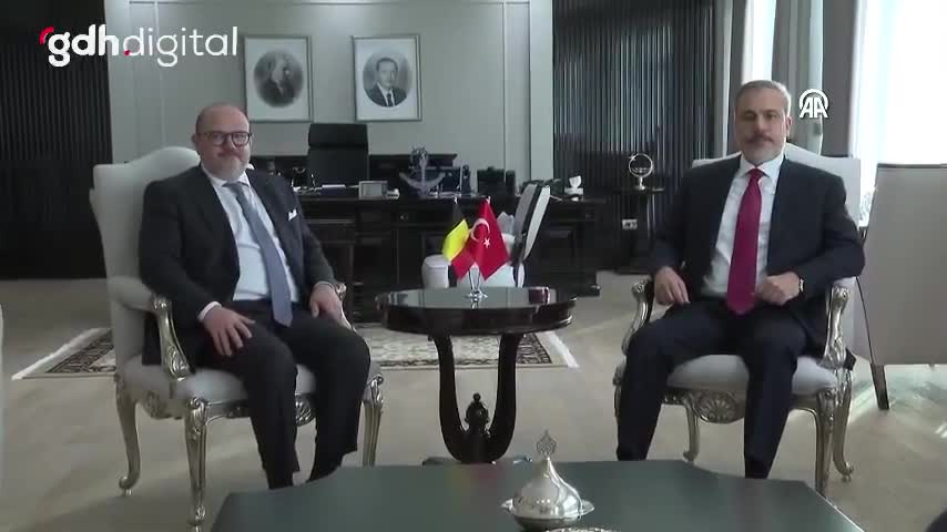 Hakan Fidan, Belçika Dışişleri Bakanı ile görüştü