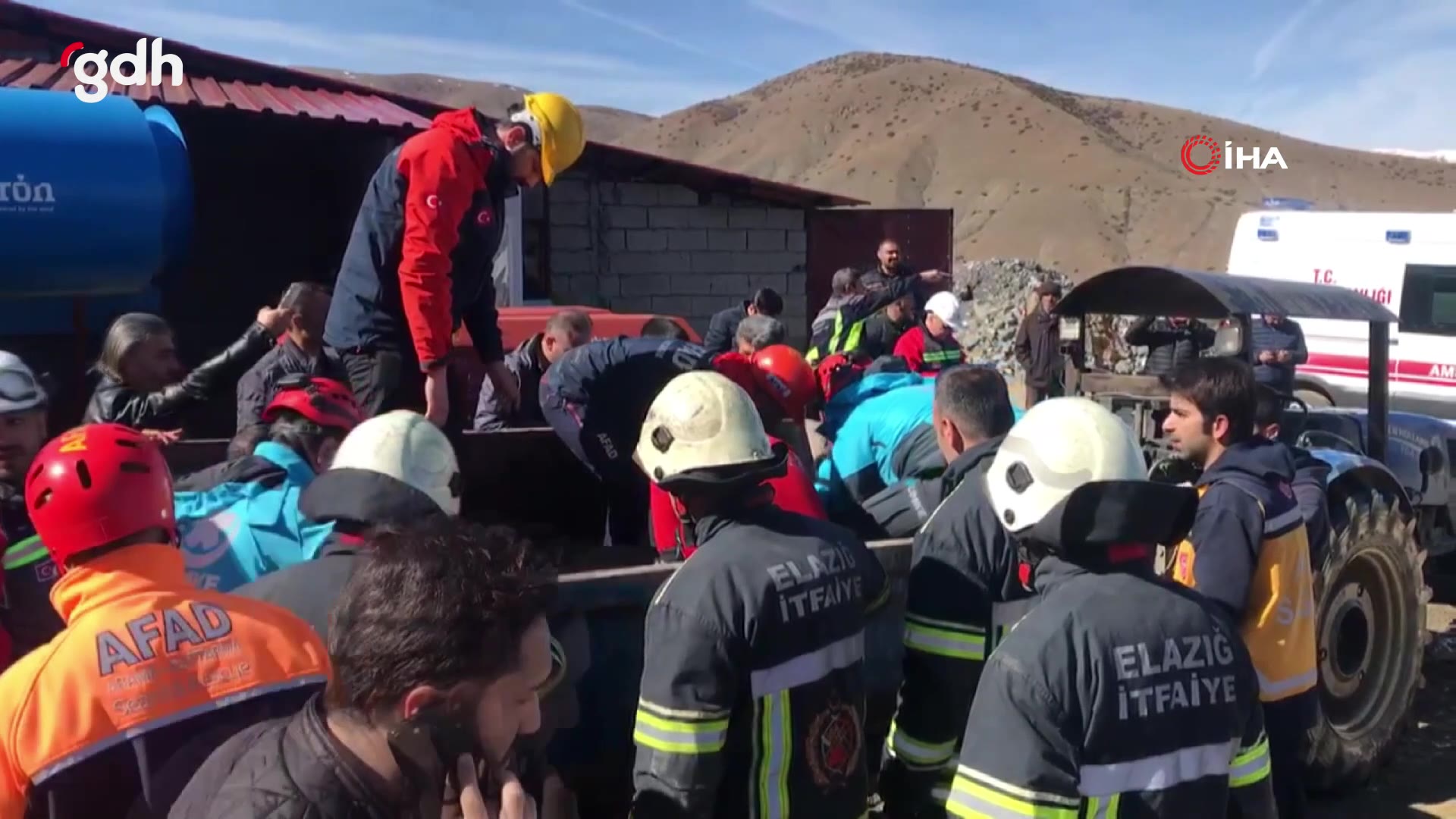 Elazığ'da maden ocağında göçük: 2 işçi kurtarıldı, 2 kayıp