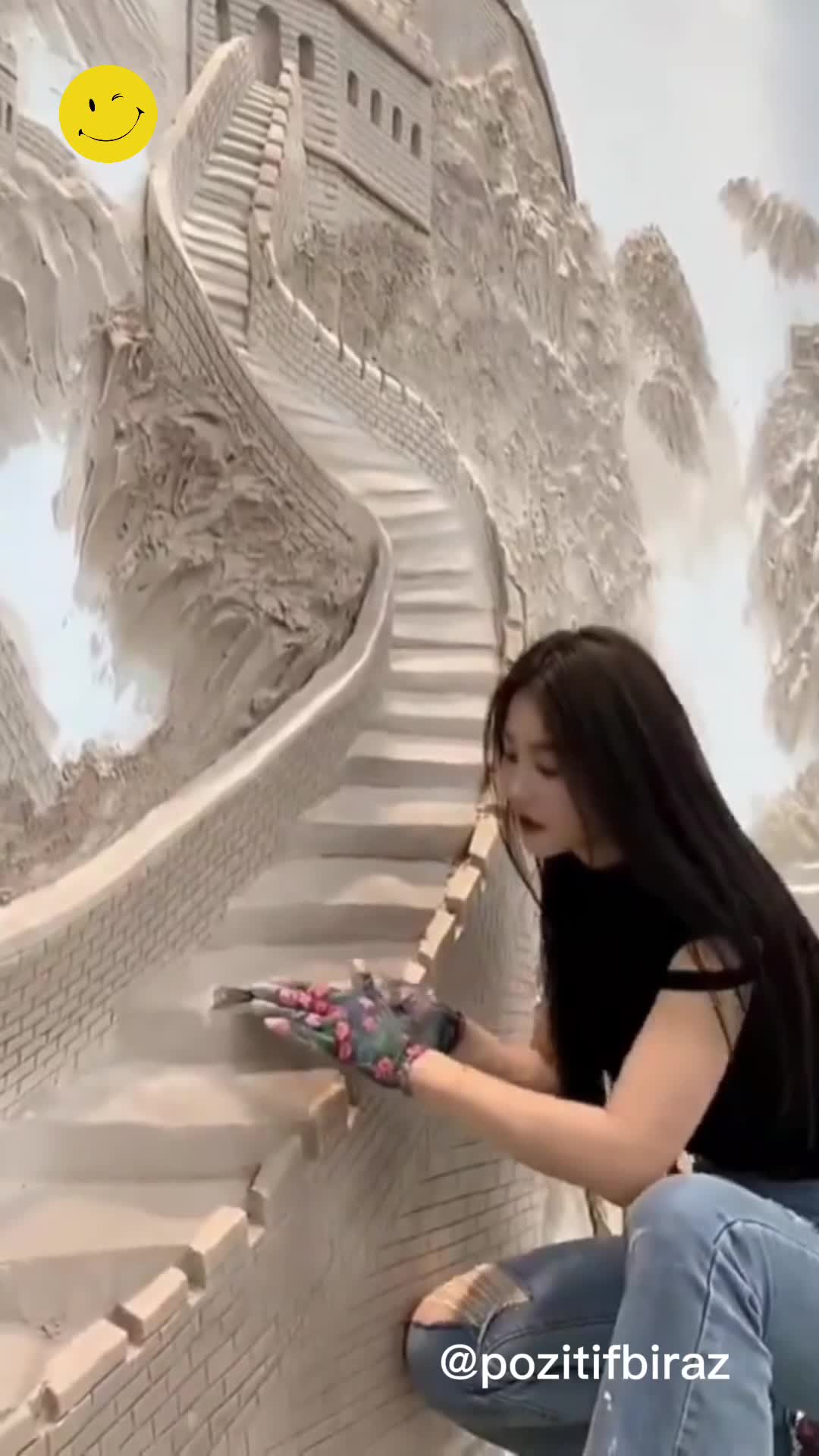 Duvara yapılan müthiş sanat