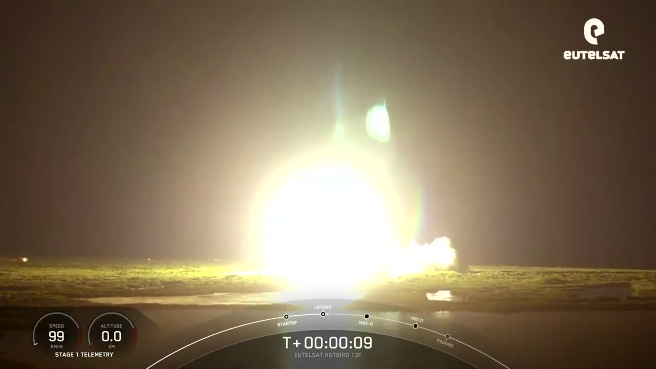 Eutelsat, SpaceX ile HOTBİRD 13 F uyduyu uzaya fırlattı