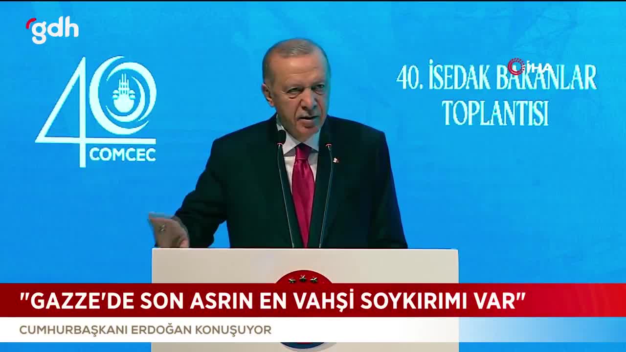 Erdoğan: Gazze'ye 85 bin ton insani yardım ulaştırdık