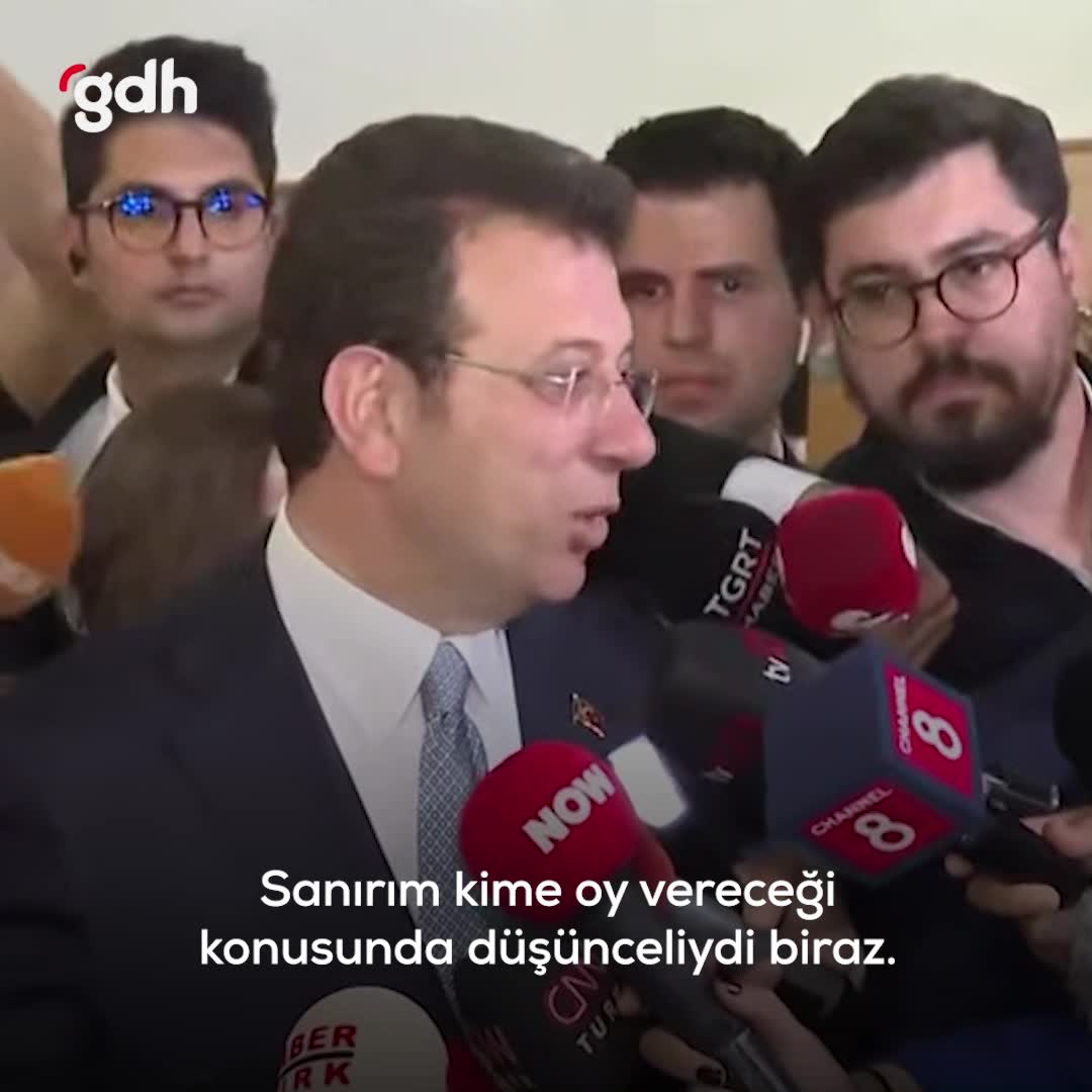 Ekrem İmamoğlu, oğlu Semih ile sandığa gitti