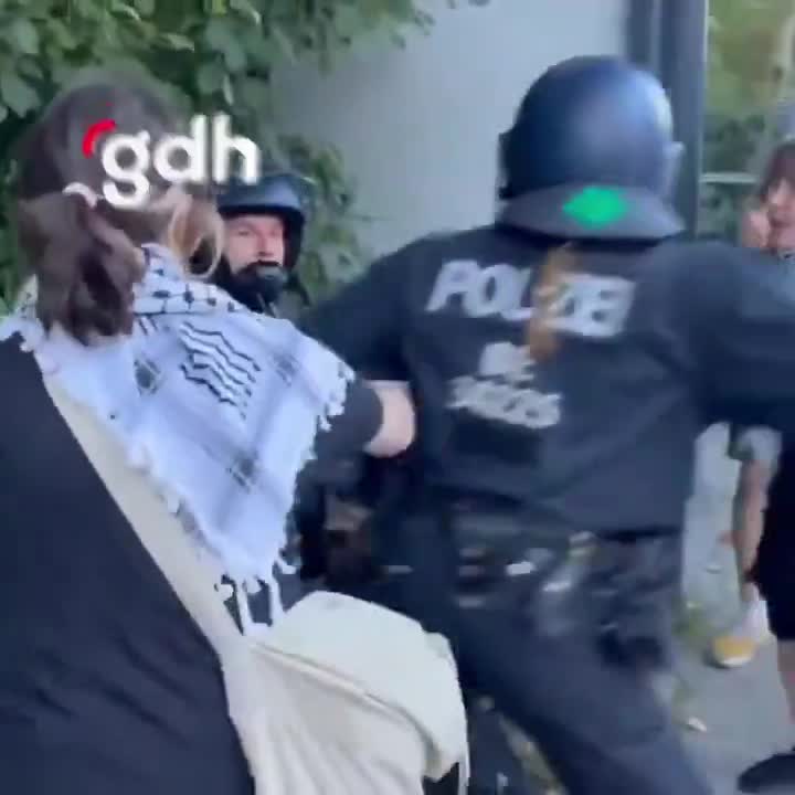 Berlin'de polis, Filistin protestocularına orantısız güç kullandı