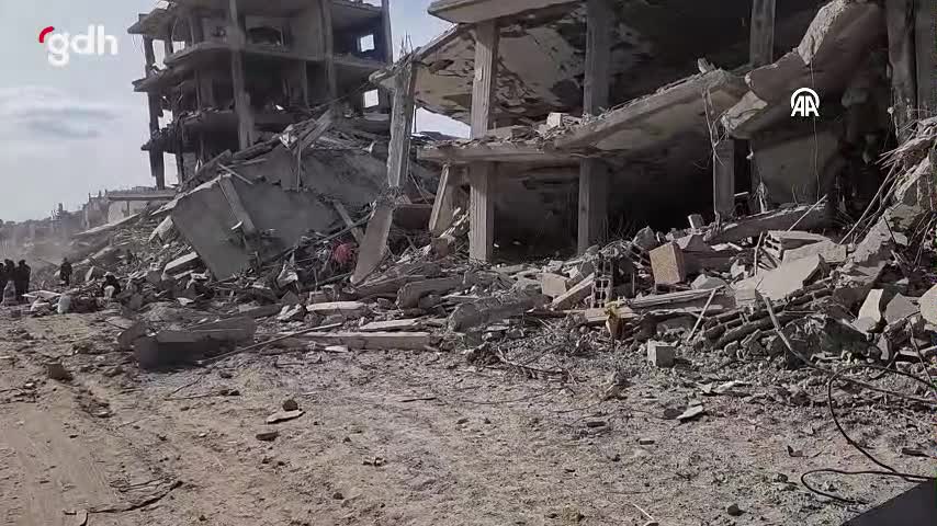 Refah'ta İsrail'in Gazze'deki vahşi katliam görüntüleri