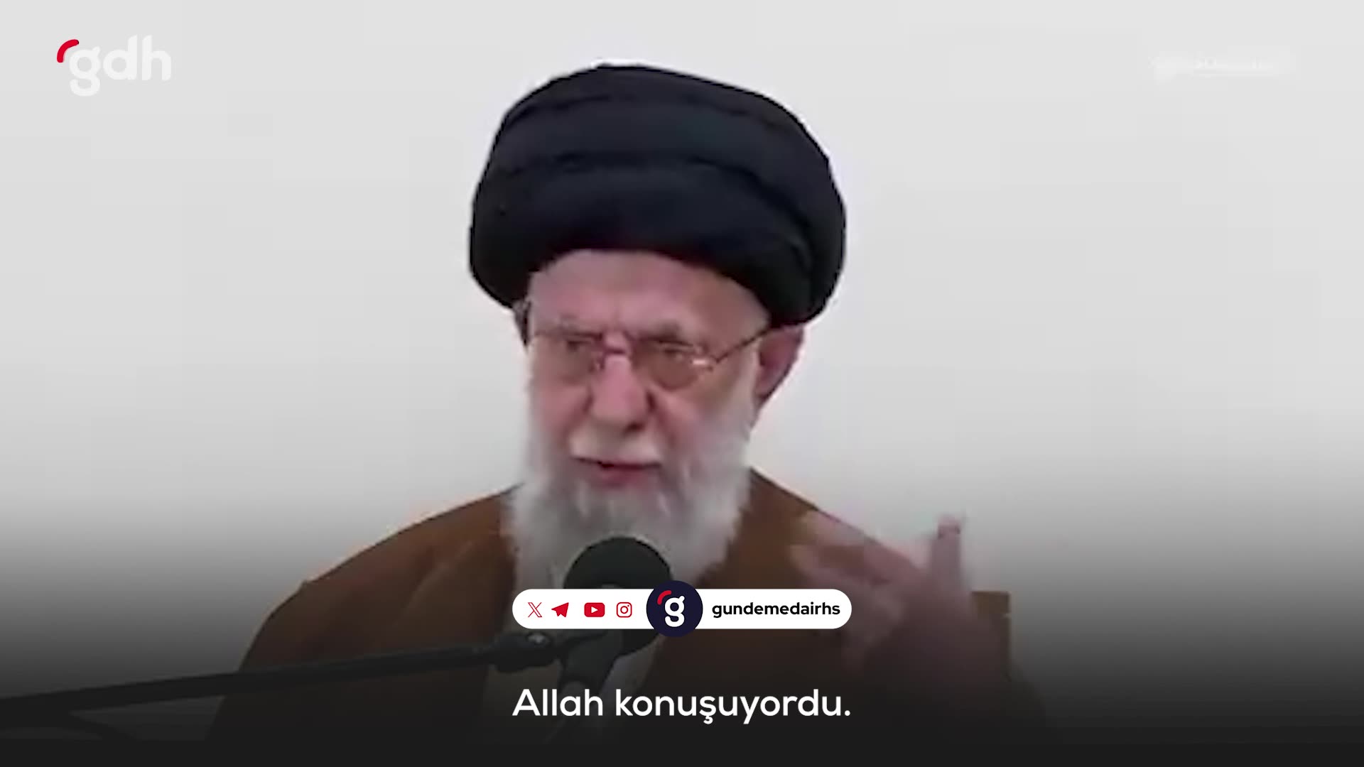 Hamaney: "Allah konuşuyordu, söz benim değil" dedi