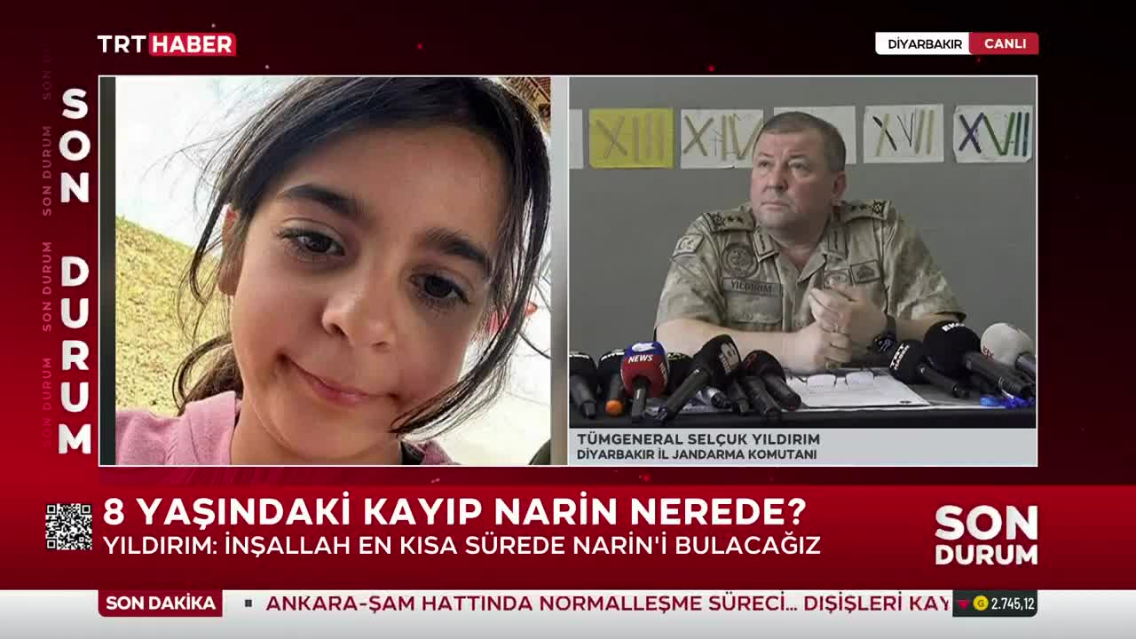Diyarbakır'da kaybolan Narin Güran için 1 kişi gözaltında