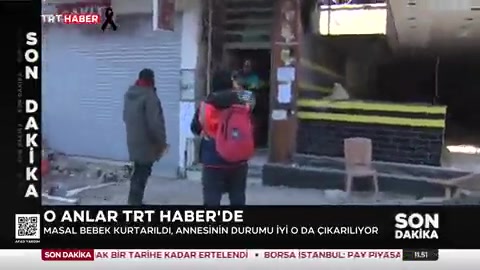 Kahramanmaraş'ta Masal bebek 56 saat sonra kurtarıldı