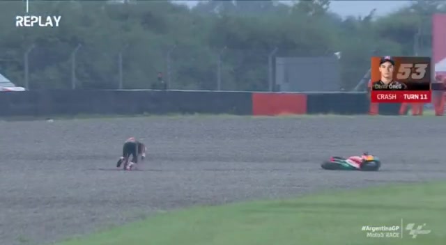 Deniz Öncü'nün Arjantin Moto3 etabındaki talihsiz kazası