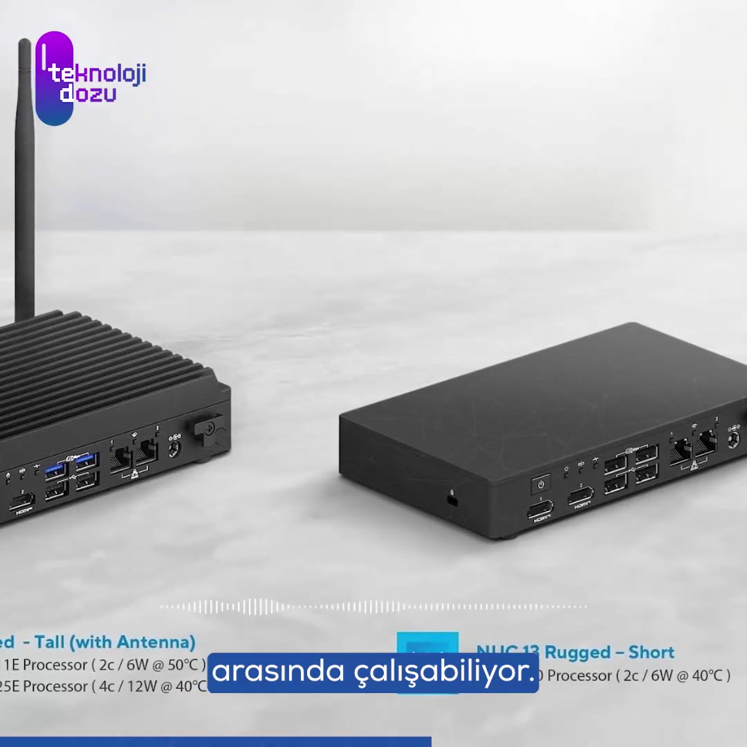 ASUS NUC 13 Rugged: Fansız mini bilgisayar kompakt tasarımda