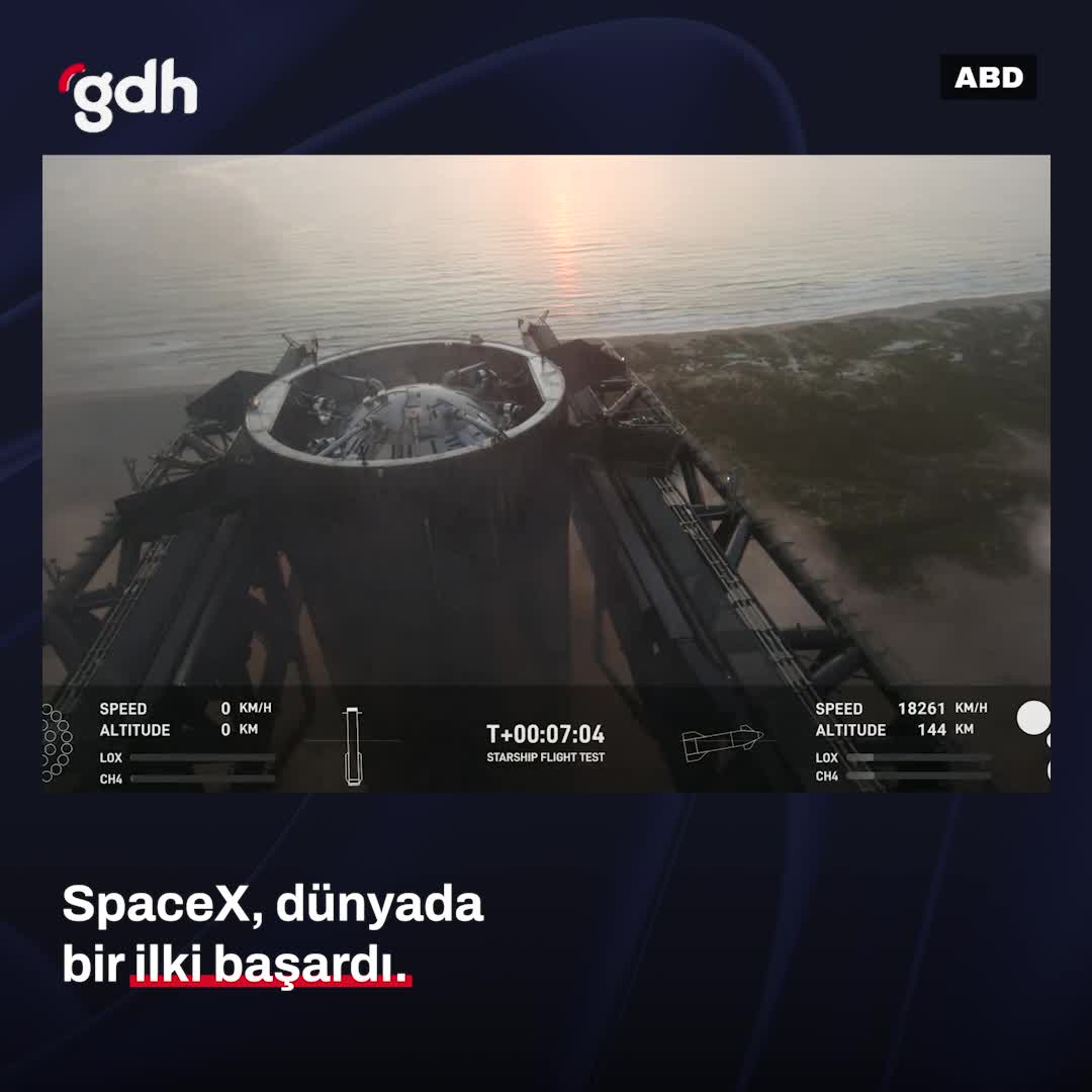 SpaceX'in "Mechazilla" fırlatma kulesi roketi havada yakaladı