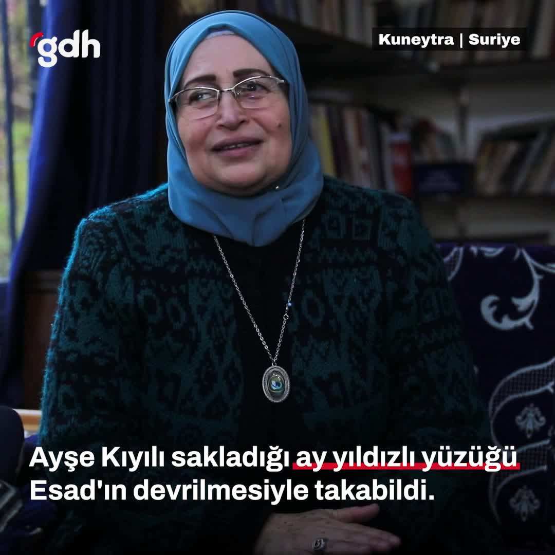 Ayşe Kıyılı: "Yüzüğümü Esad'ın devrilmesiyle takabildim."