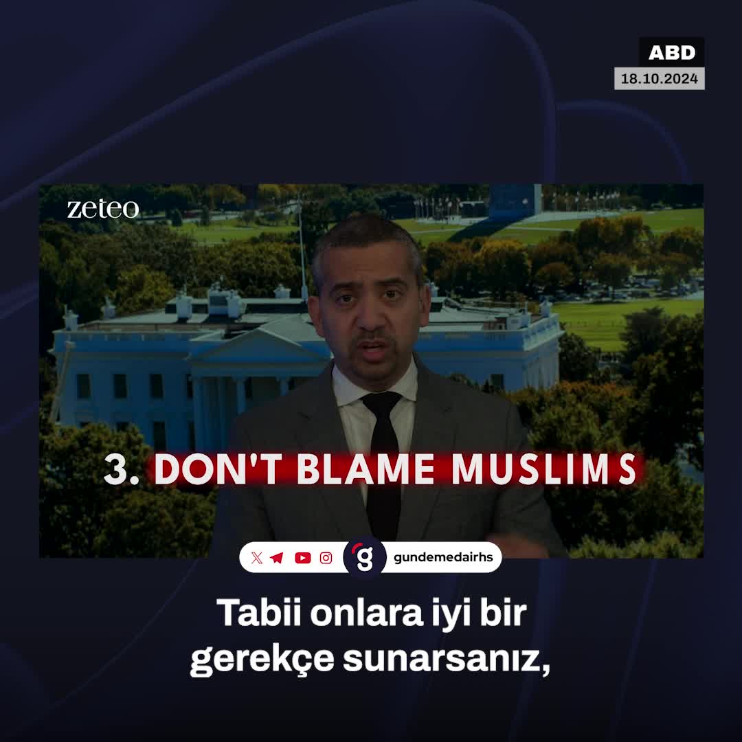 "Seçimi kaybederseniz Müslümanları suçlamayın"