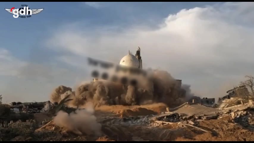 Netzah Yahuda Taburu, Han Yunus'ta cami bombaladı