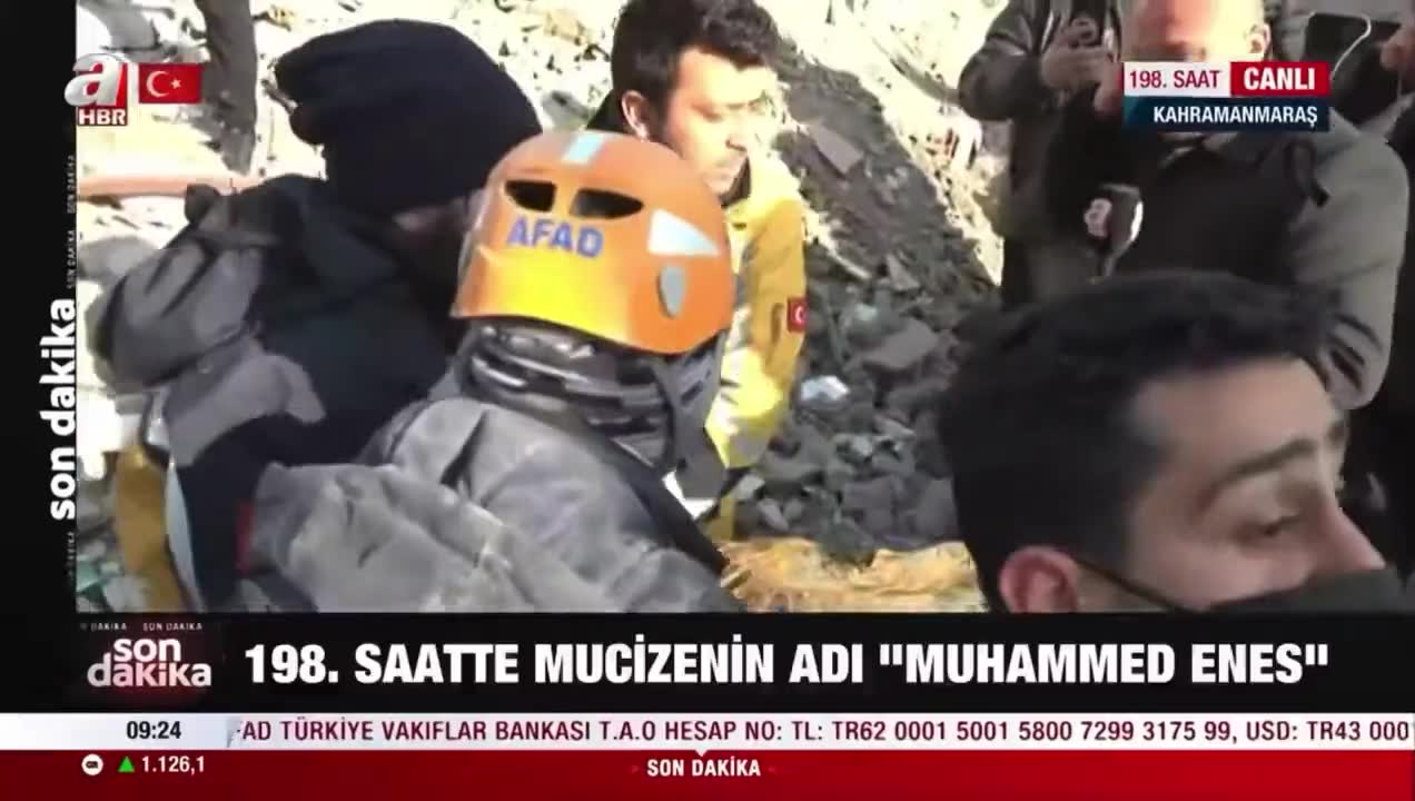 Enkazdan çıkarılan Muhammed Enes'in ilk sözü "İyiyim" oldu