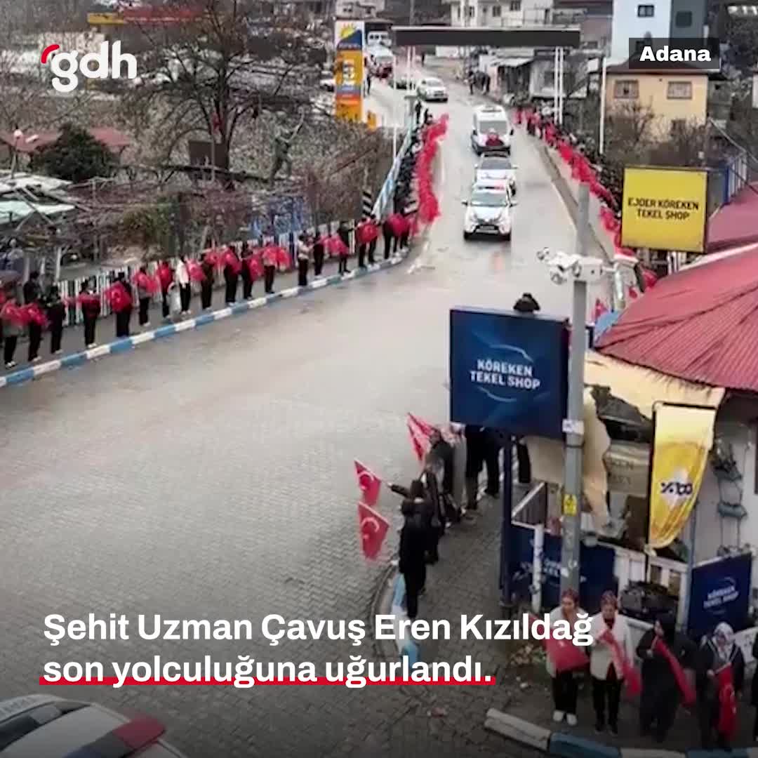 Şehit Uzman Çavuş Eren Kızıldağ, Adana'da uğurlandı