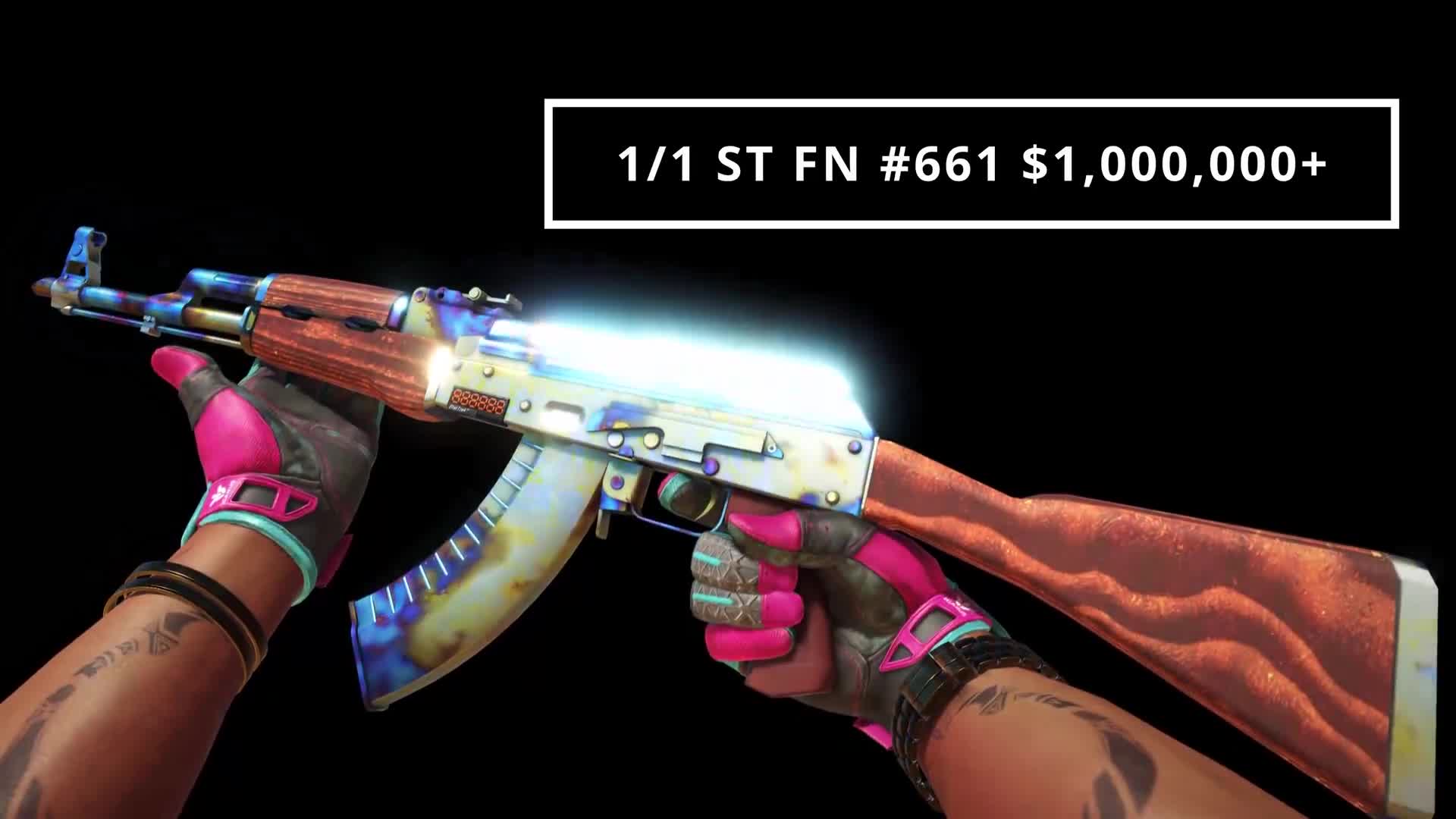CS'da tarihi an: StatTrak AK-47 Blue Gem 1M dolara satıldı