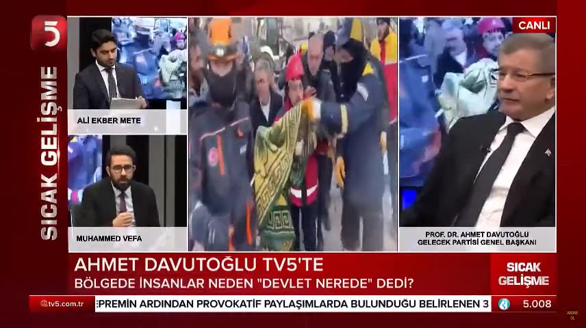 Davutoğlu: Yakınları enkaza ekip getirtti, sahipsizler kaldı