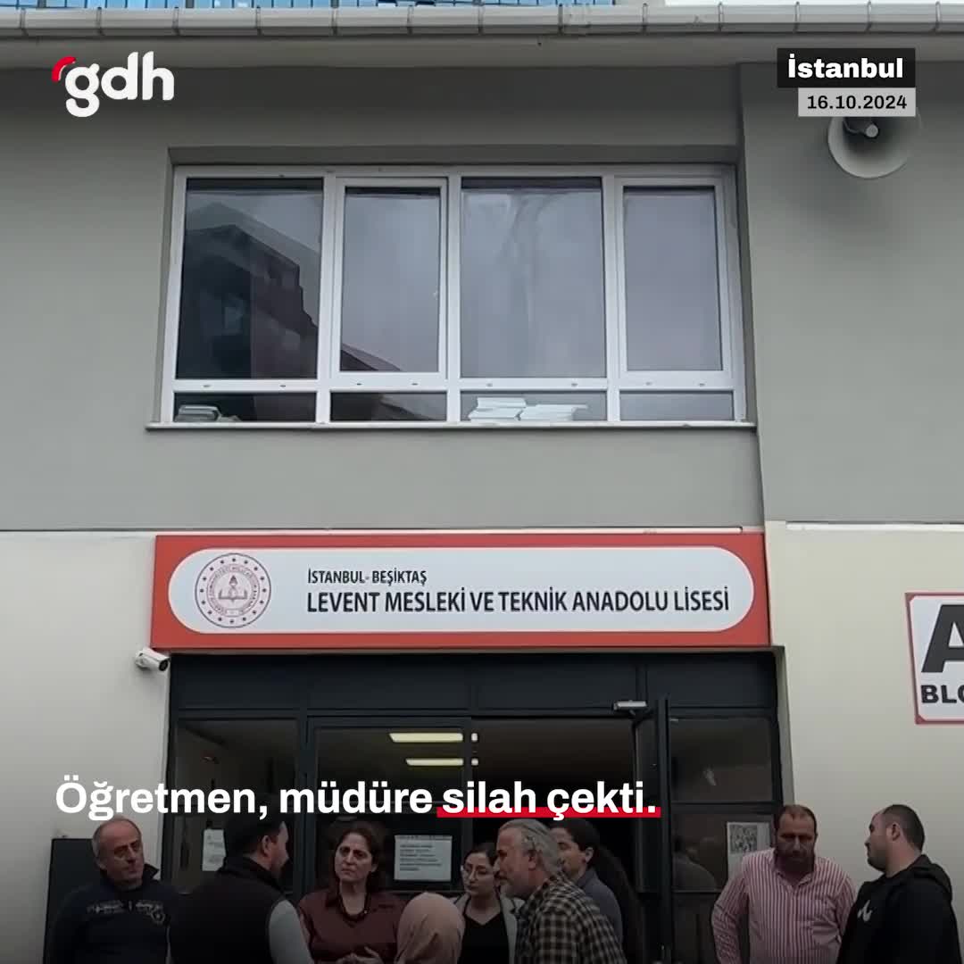 Etiler'de öğretmen, müdürüne silahla saldırdı; gözaltına alındı