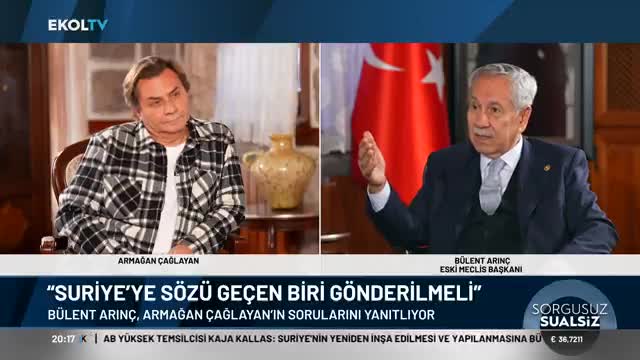 Arınç: Suriye'den en kârla çıkan İsrail'dir