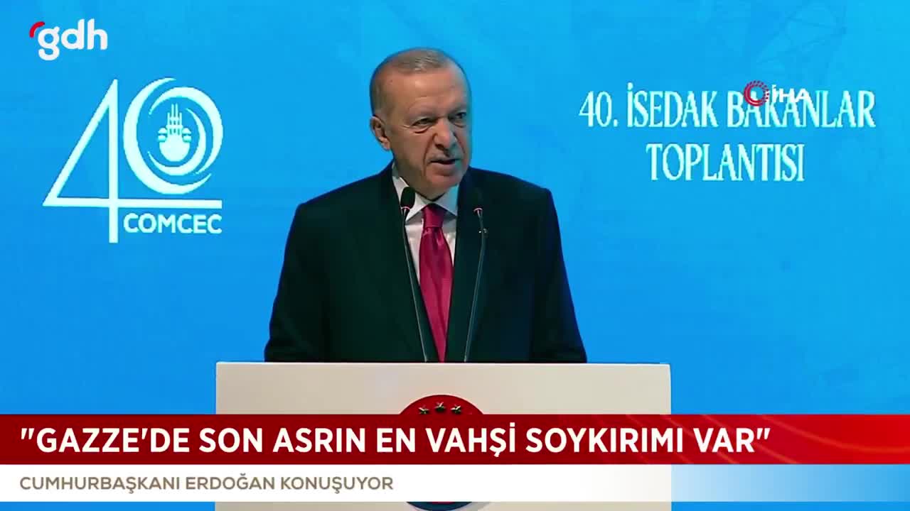 Erdoğan: İsrail ile ticareti durdurduk, 9,5 milyar dolardan vazgeçtik