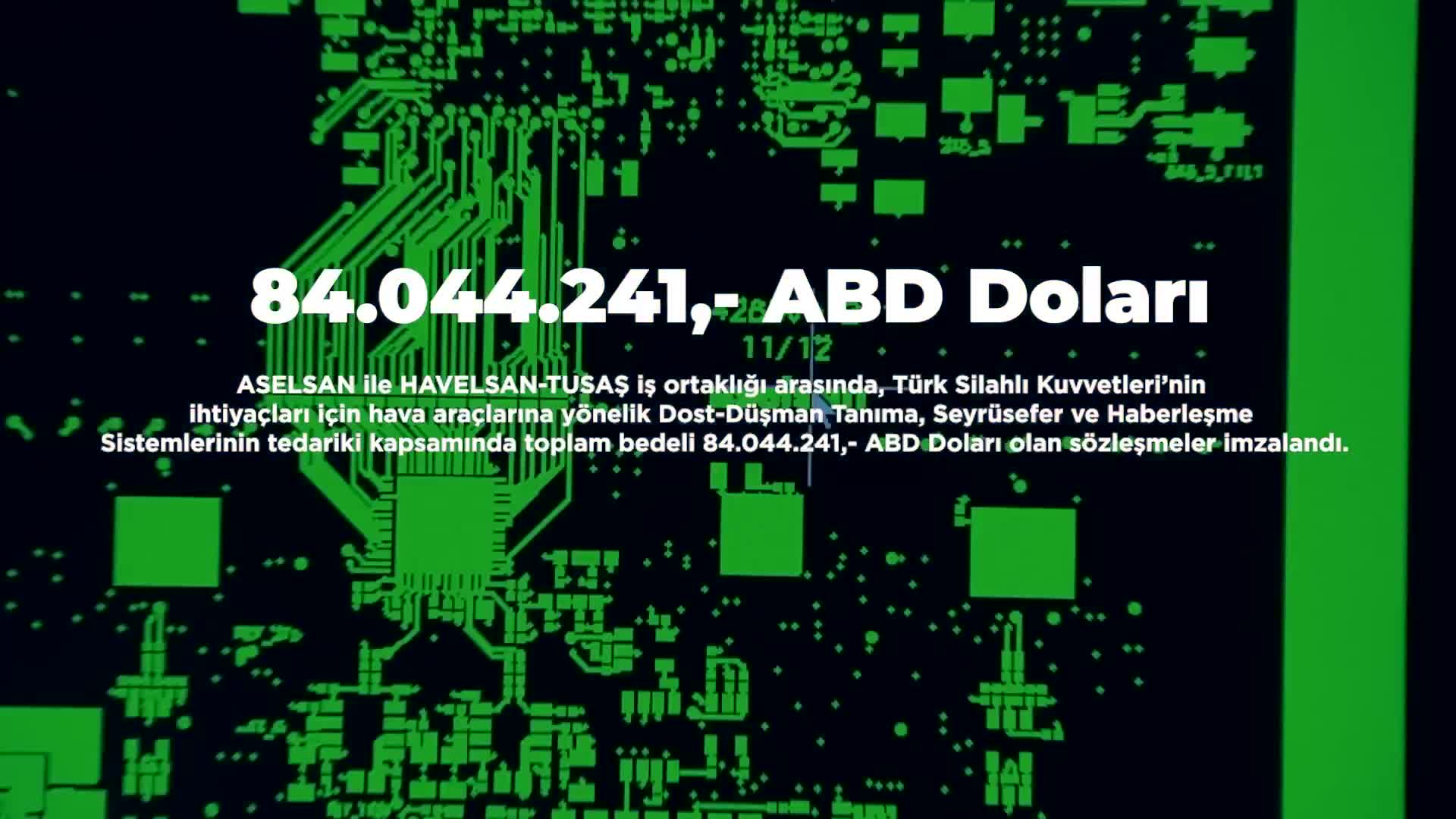 ASELSAN, HAVELSAN ve TUSAŞ'tan 84 milyon $ sözleşme imzası