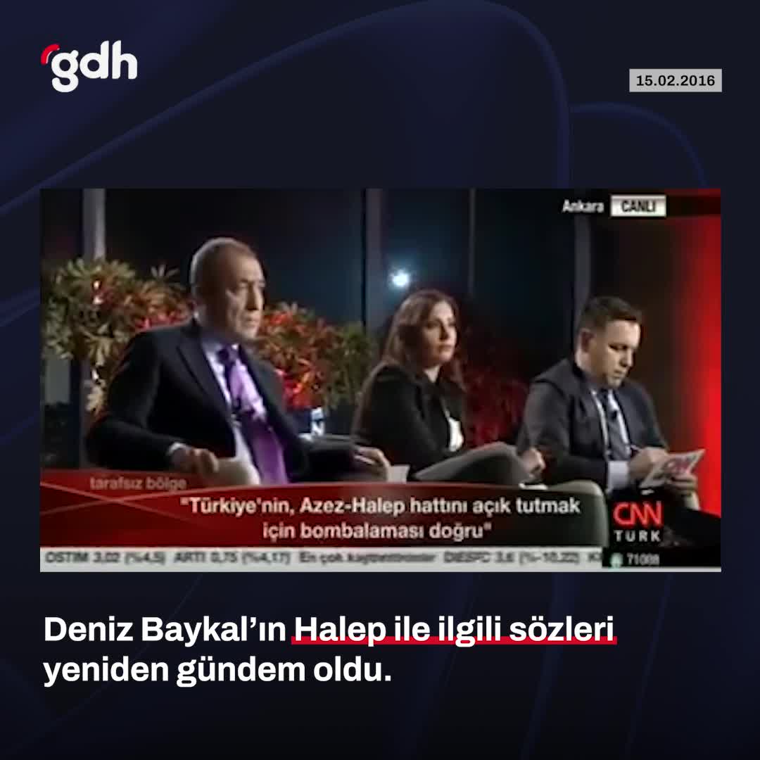 Deniz Baykal'ın Halep Hakkında Yıllar Önceki Açıklamaları