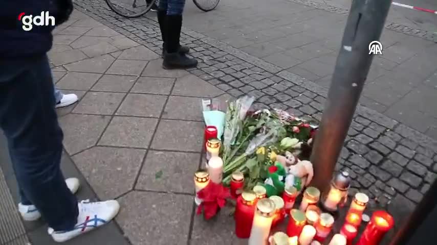 Magdeburg'da Noel pazarı saldırısında hayatını kaybedenler için anma