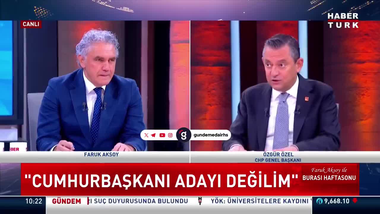 Özgür Özel: Cumhurbaşkanı adayı değilim, CHP'yi iktidar yapacağım