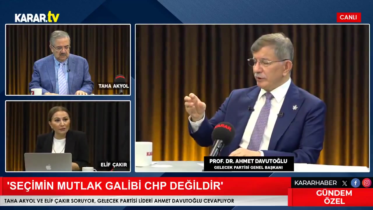 Davutoğlu: Benim kadar bedel ödeyen azdır; AK Parti kaybetti ama CHP galip değil