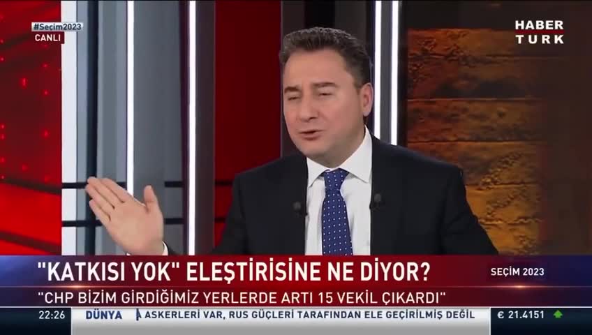 Ali Babacan: CHP biz olmadan bu kadar oy alamazdı