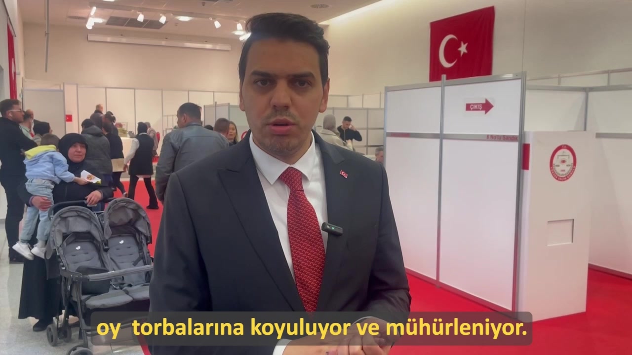 YTB Başkanı Eren, Almanya'da yurt dışı seçim güvenliğini anlattı