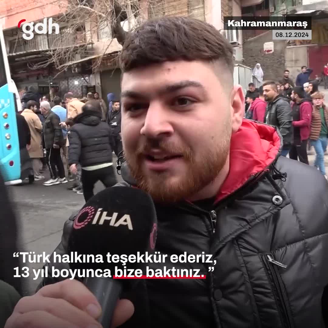 Suriyeliler Kahramanmaraş'ta Esad rejimini kutladı