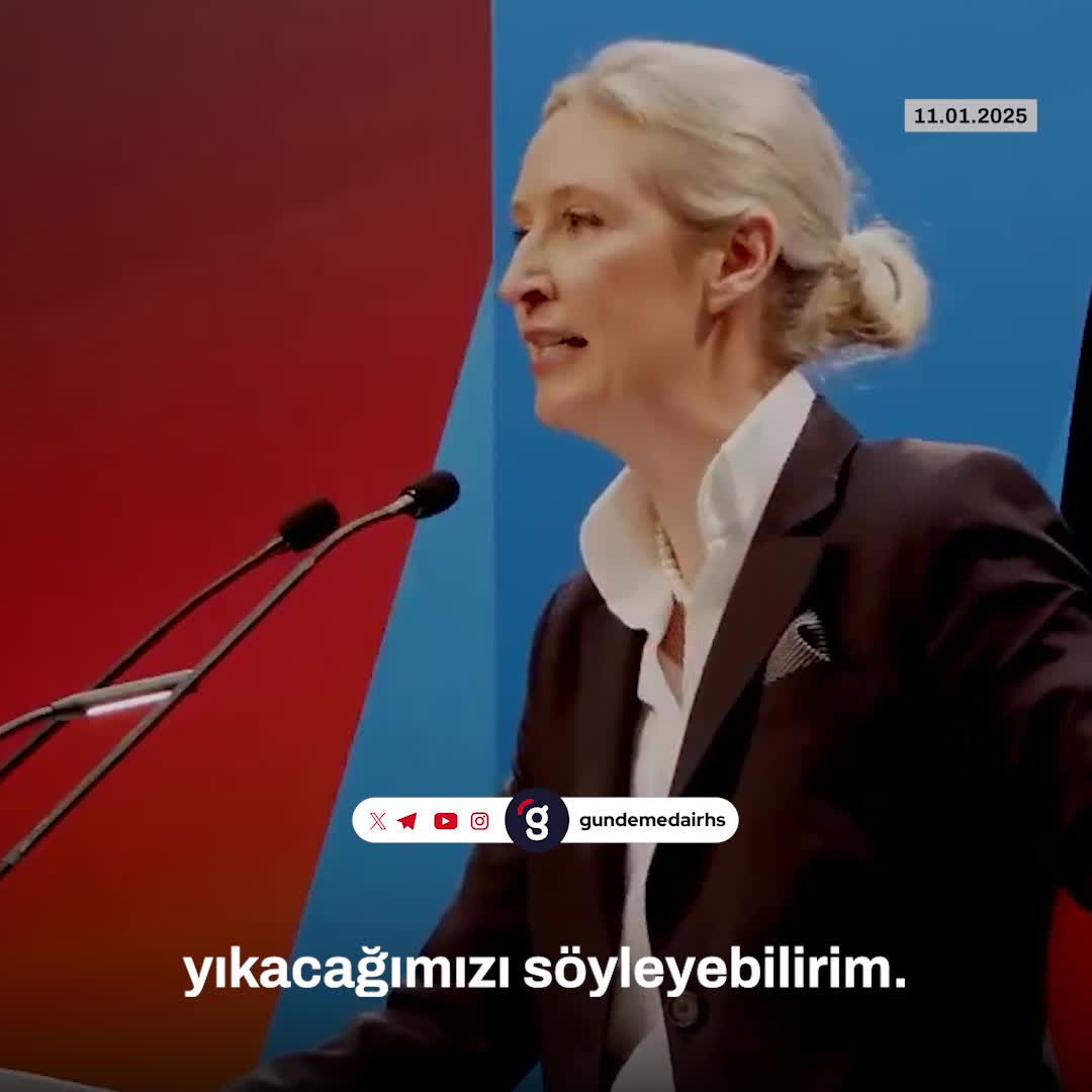 "AfD lideri Weidel: Rüzgar santrallerini yıkacağız!"