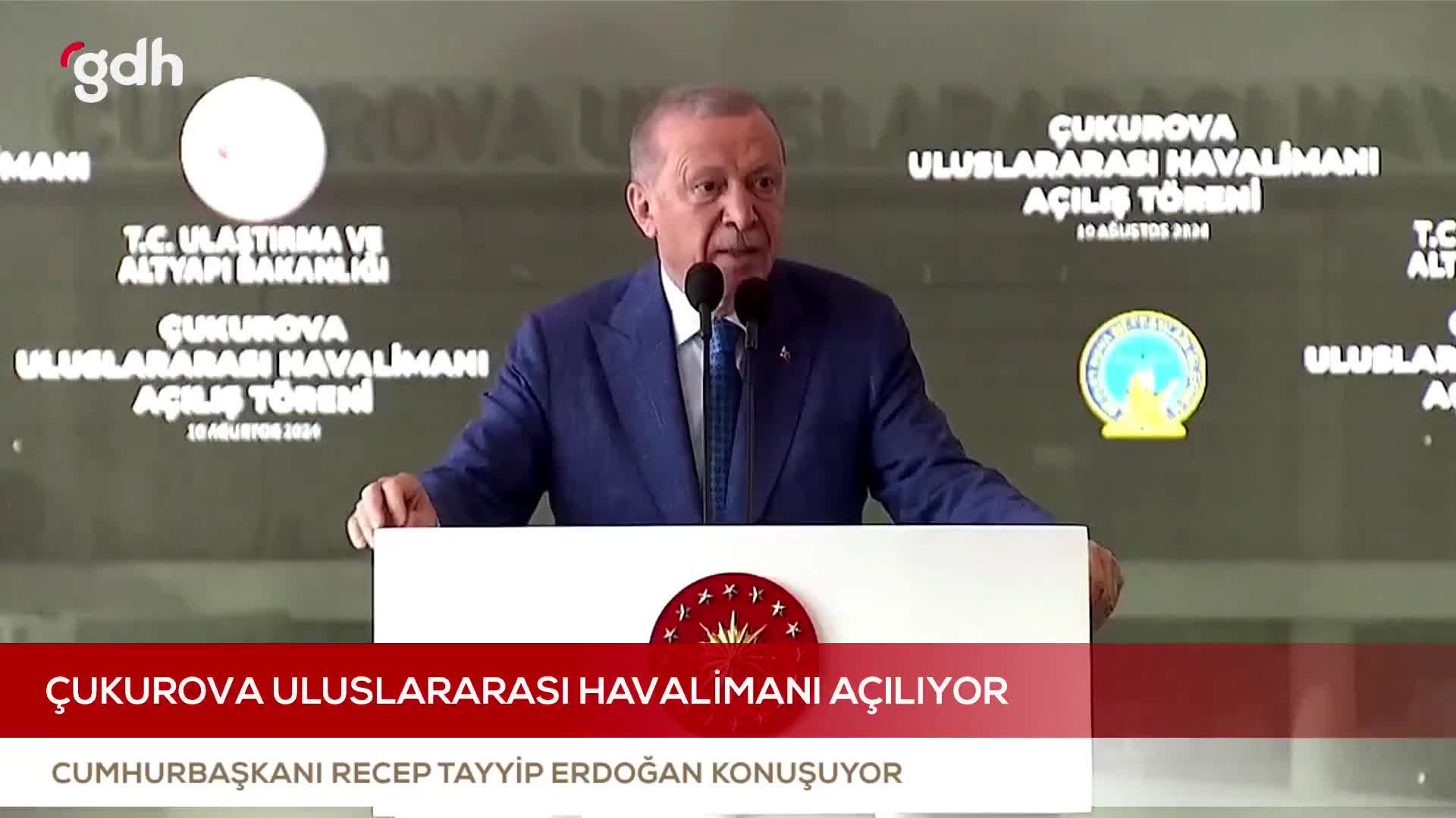 Erdoğan: Kayak yerine Çukurova Havalimanı değil müsrifler eleştirilmeli