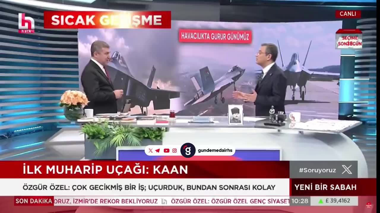 Özgür Özel: İktidar olduğumuzda KAAN'a yeni uçaklar ekleyeceğiz