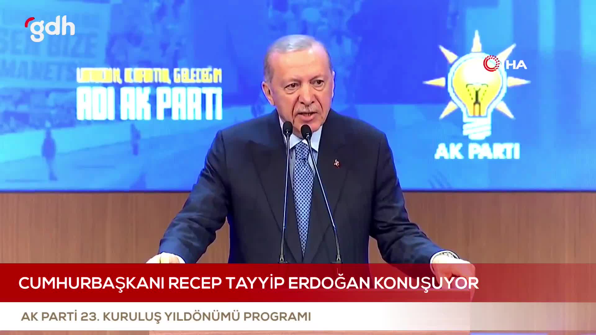 Erdoğan: "Artık hiçbir şey eskisi gibi olmayacak" diyerek 23. yılımızı kutladı