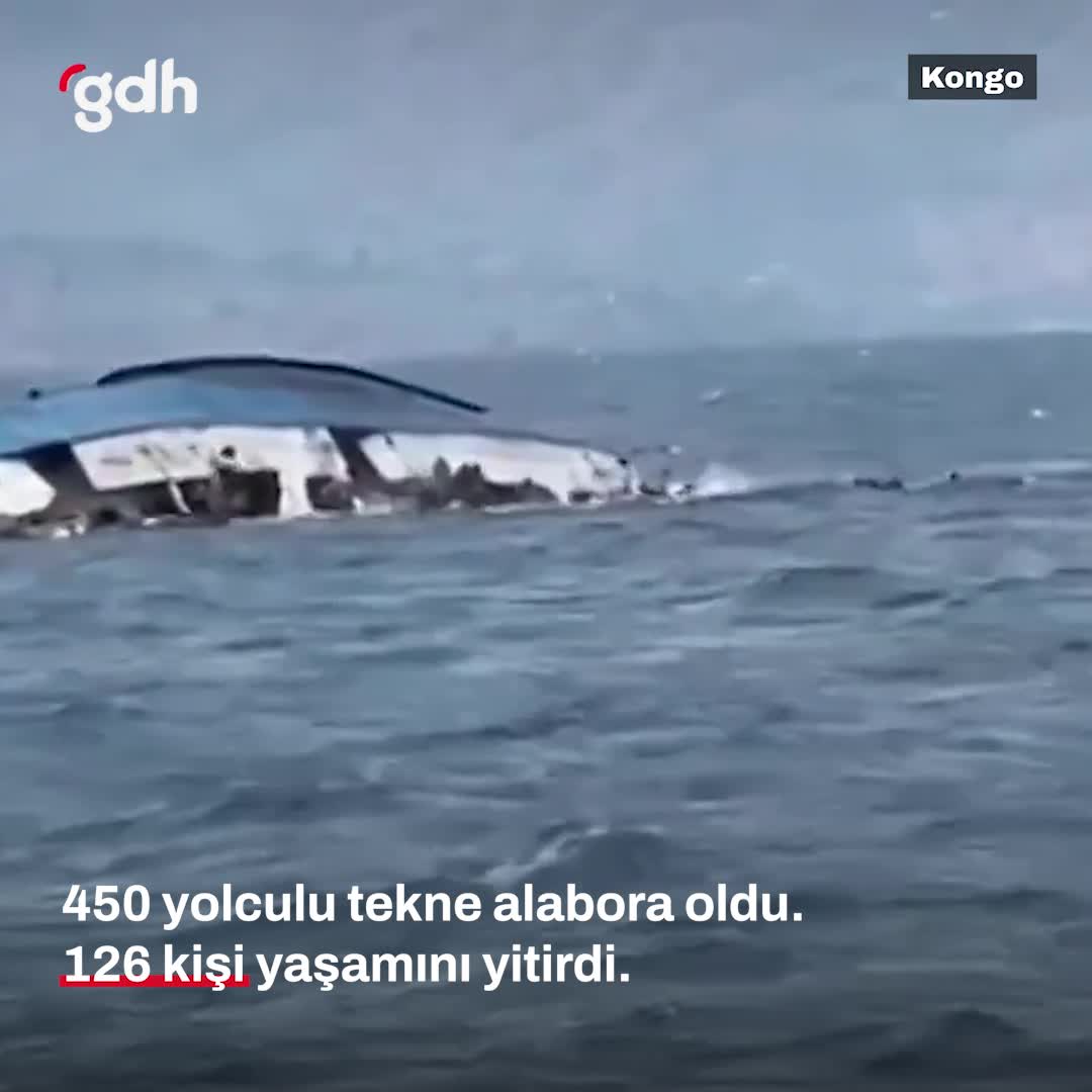 Kongo'da tekne alabora oldu: 126 kişi hayatını kaybetti